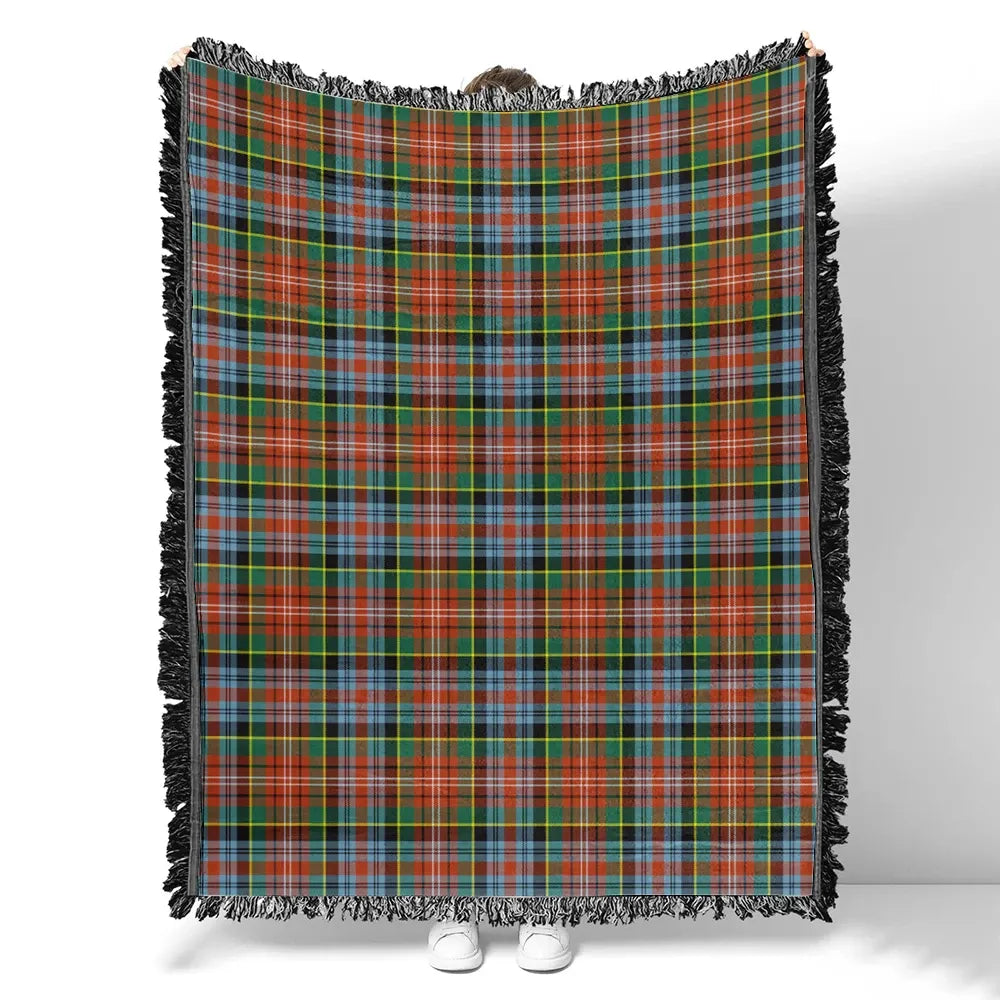 Scottish Tartan Caledonia Ancient Clan Woven Blanket Plaid Style