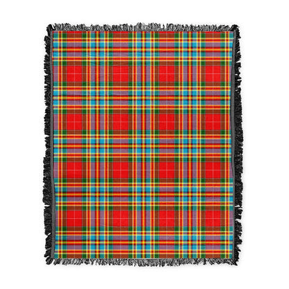 Scottish Tartan Chattan Clan Woven Blanket Plaid Style