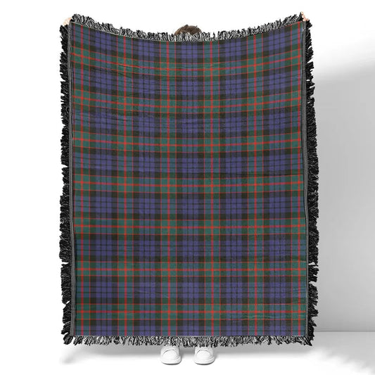 Scottish Tartan Fletcher of Dunans Clan Woven Blanket Plaid Style