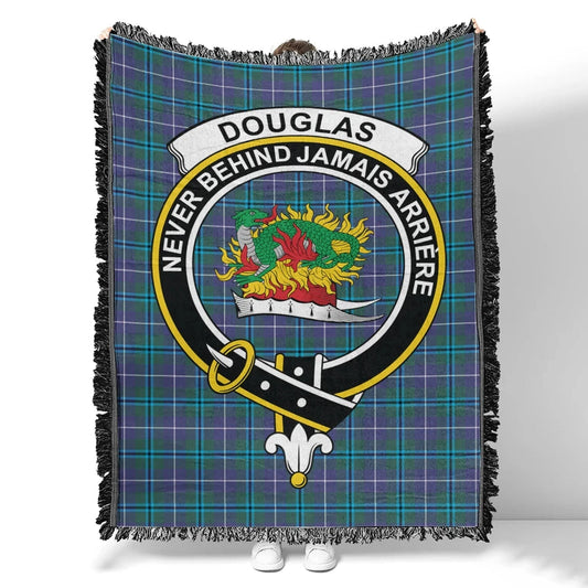 Scottish Tartan Douglas Modern Clan Woven Blanket Crest Style