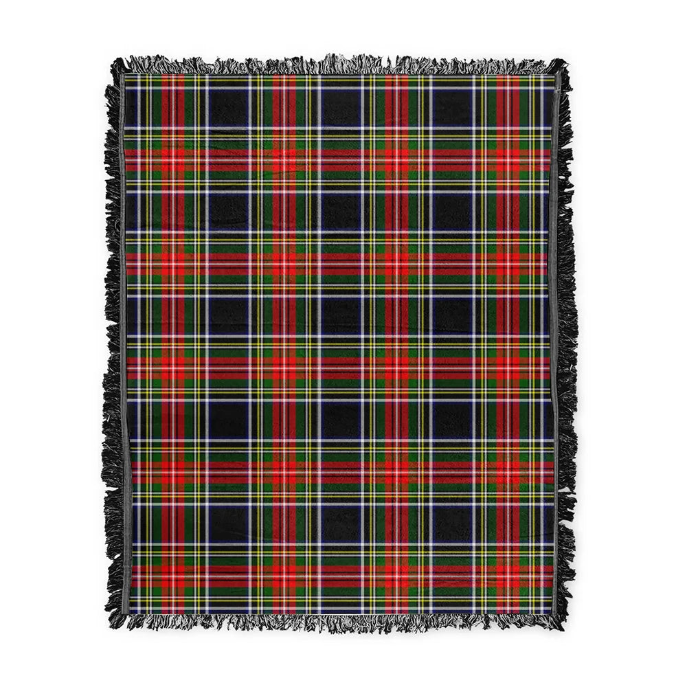 Scottish Tartan Stewart Black Clan Woven Blanket Plaid Style