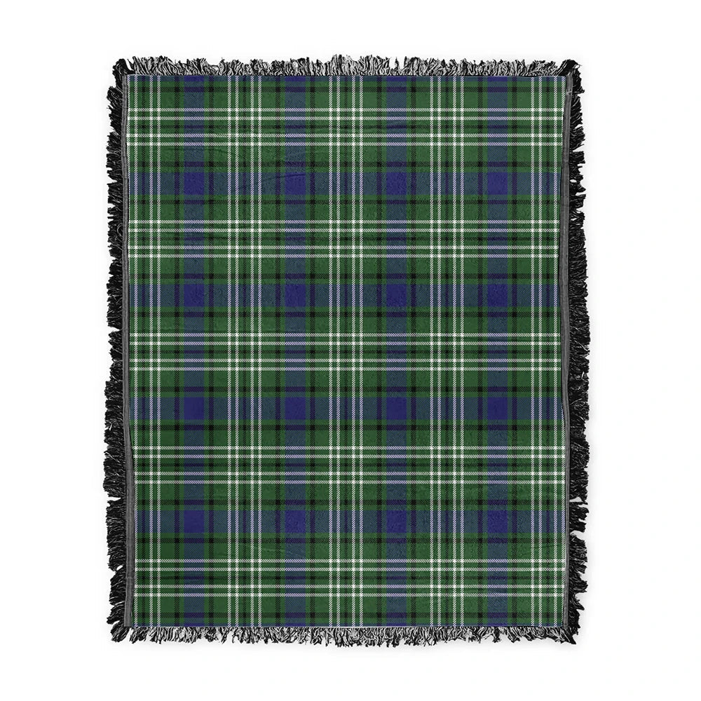 Scottish Tartan Blyth Clan Woven Blanket Plaid Style