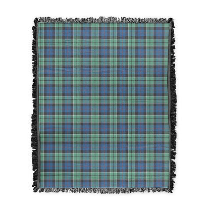 Scottish Tartan Leslie Hunting Clan Woven Blanket Plaid Style