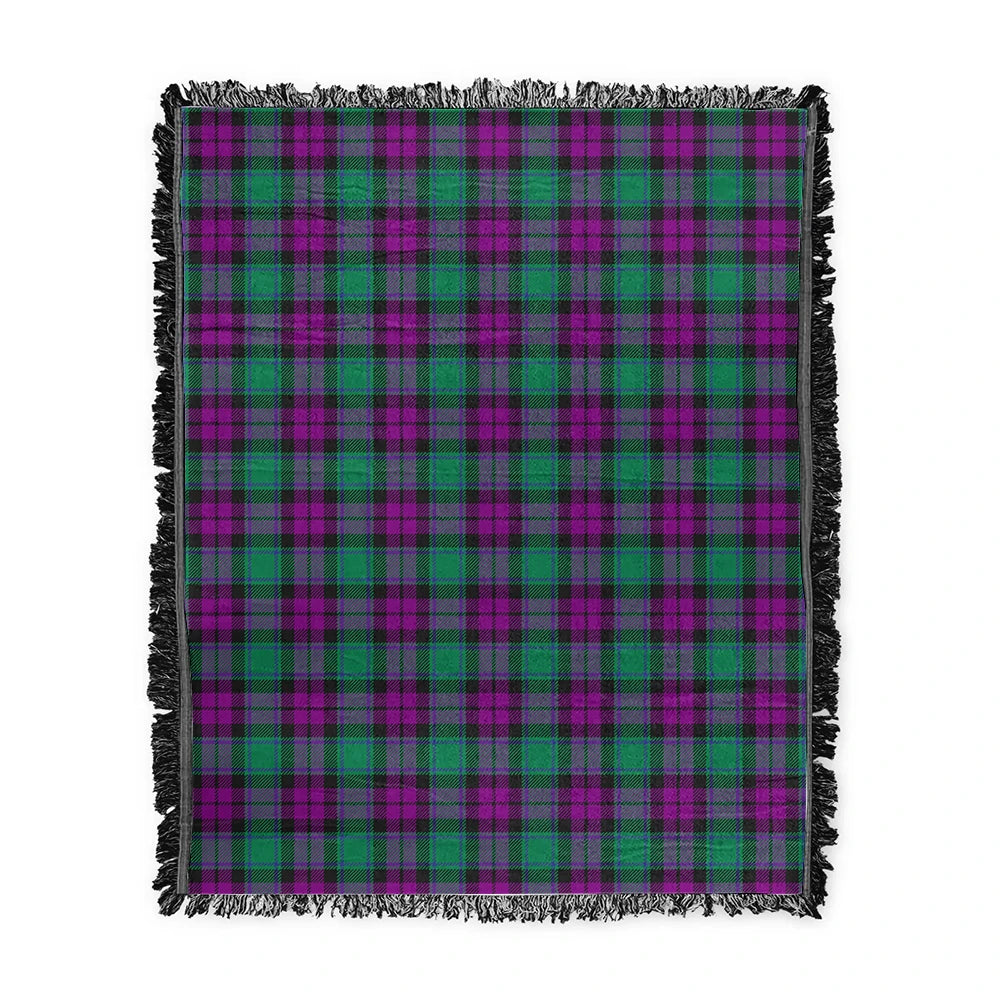 Scottish Tartan MacArthur  Milton Clan Woven Blanket Plaid Style