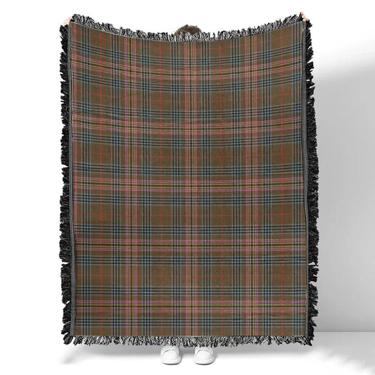 Scottish Tartan Kennedy Weathered Clan Woven Blanket Plaid Style