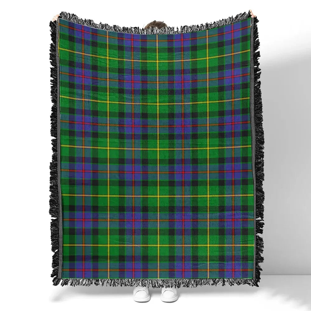 Scottish Tartan Tait Modern Clan Woven Blanket Plaid Style