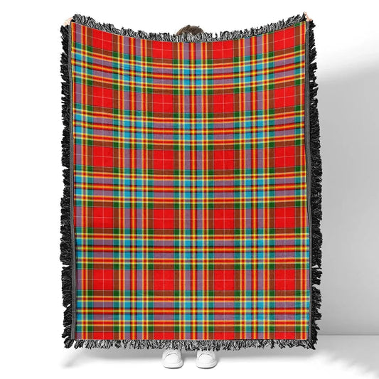 Scottish Tartan Chattan Clan Woven Blanket Plaid Style