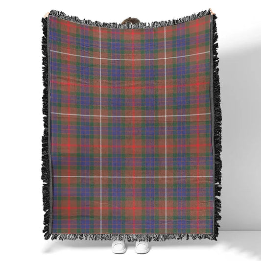 Scottish Tartan Fraser Hunting Modern Clan Woven Blanket Plaid Style