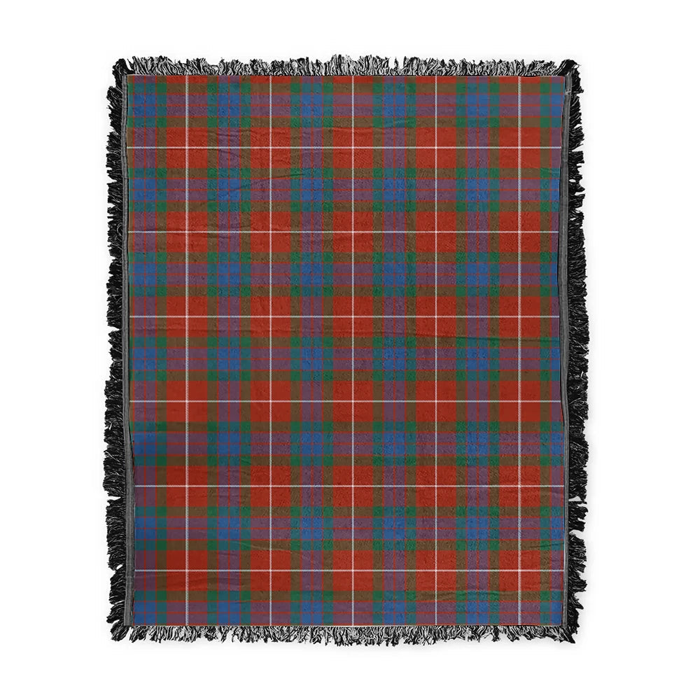 Scottish Tartan Fraser Ancient Clan Woven Blanket Plaid Style