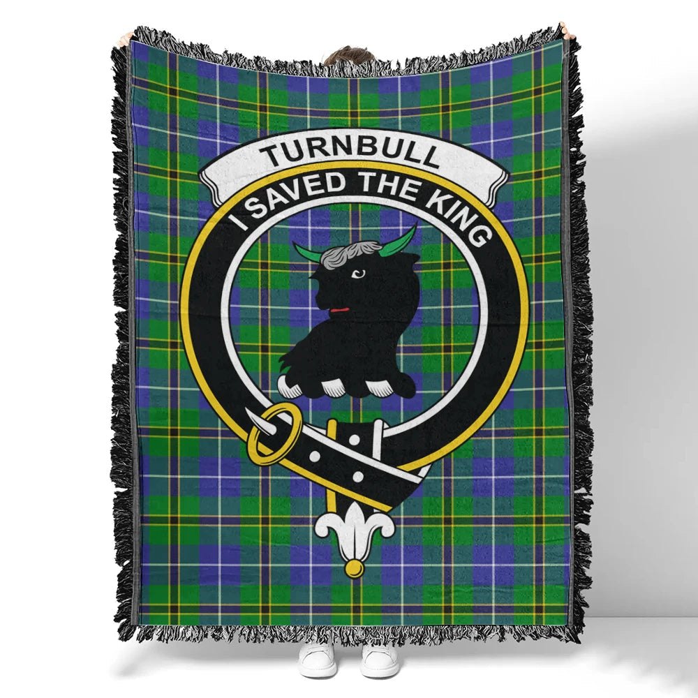 Scottish Tartan Turnbull Dress Clan Woven Blanket Crest Style
