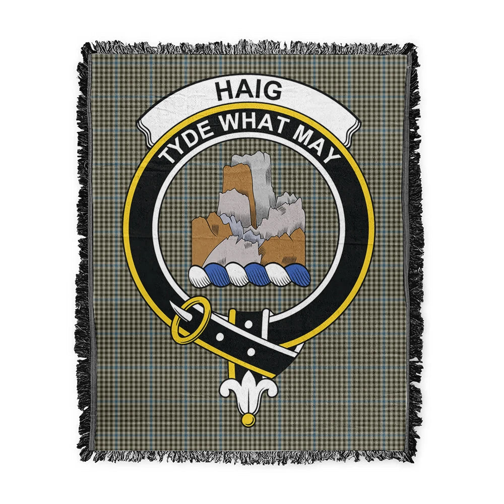 Scottish Tartan Haig Check Clan Woven Blanket Crest Style