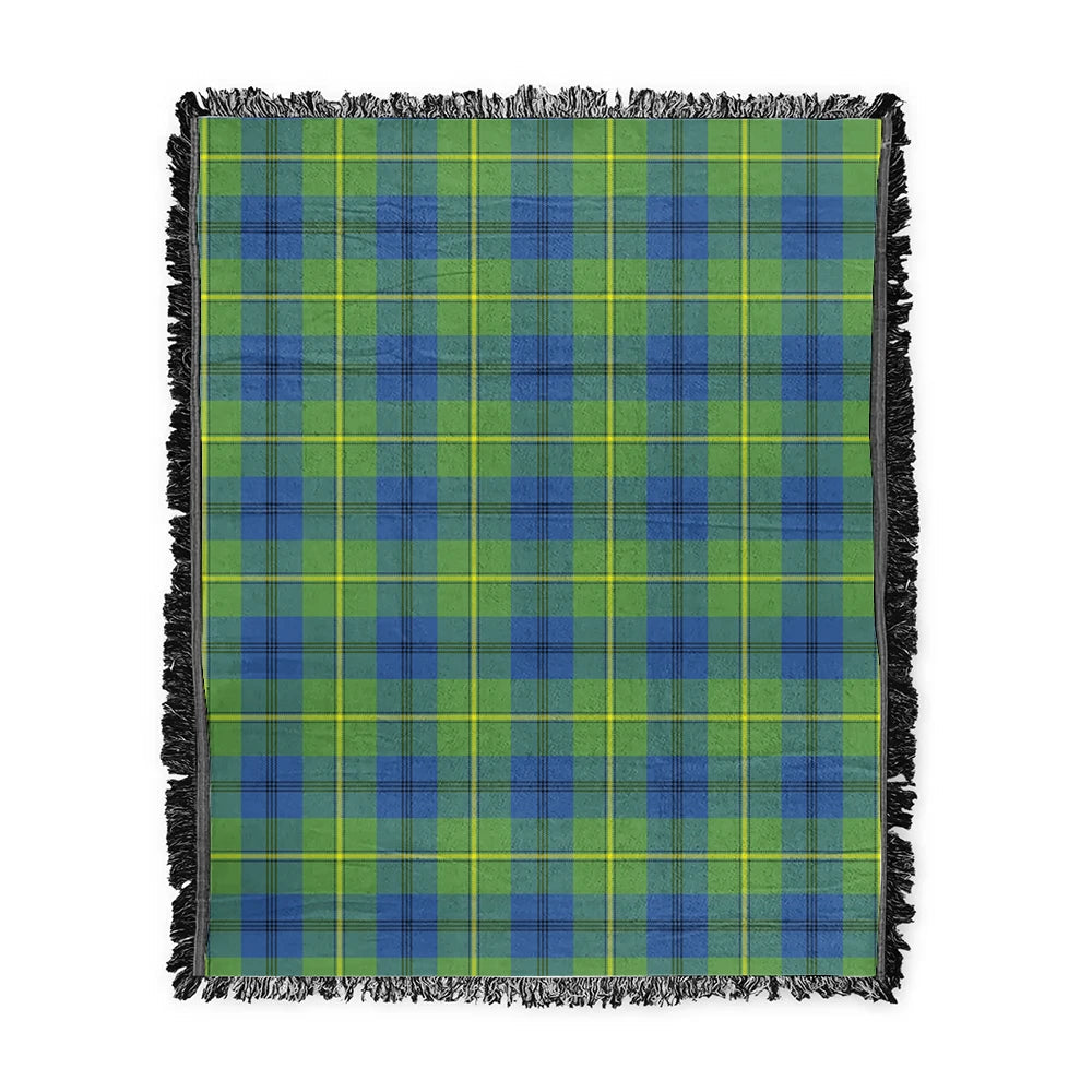 Scottish Tartan Johnston Ancient Clan Woven Blanket Plaid Style