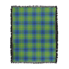 Scottish Tartan Johnston Ancient Clan Woven Blanket Plaid Style
