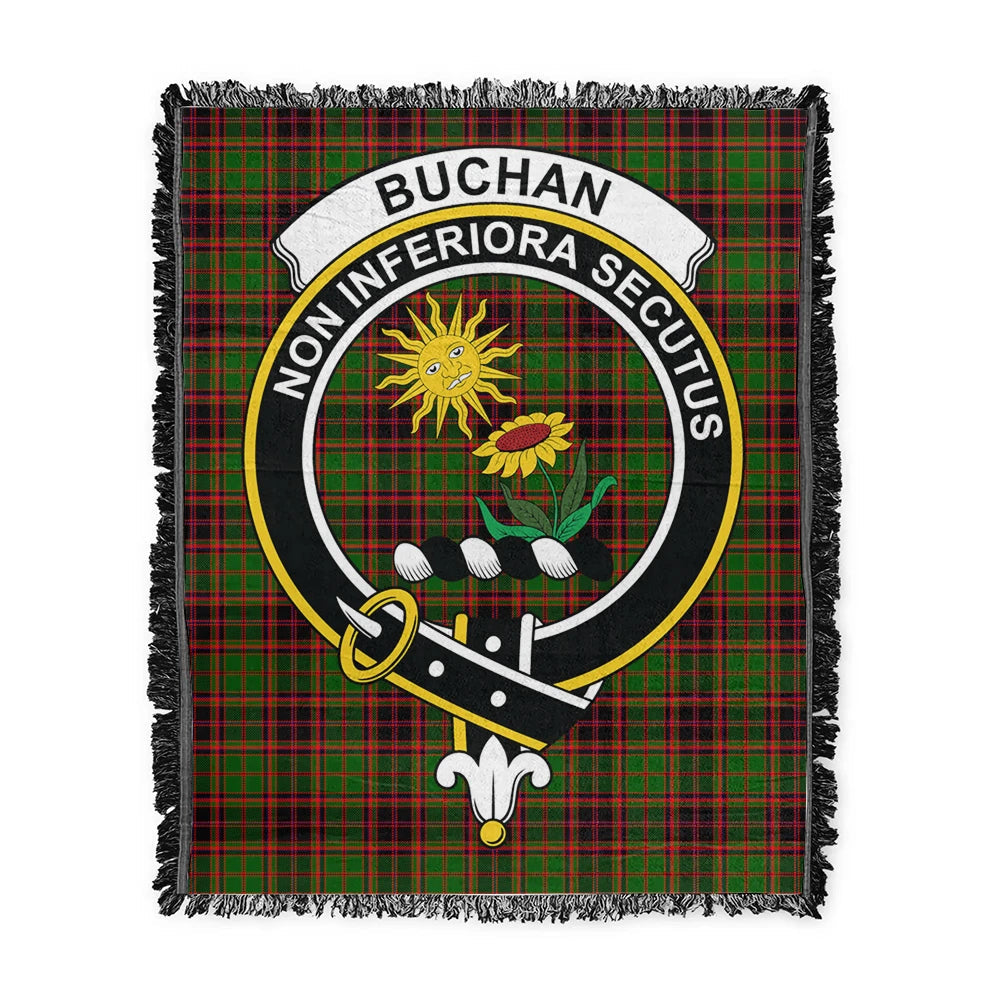 Scottish Tartan Buchan Modern Clan Woven Blanket Crest Style