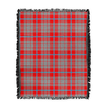 Scottish Tartan Moubray Clan Woven Blanket Plaid Style