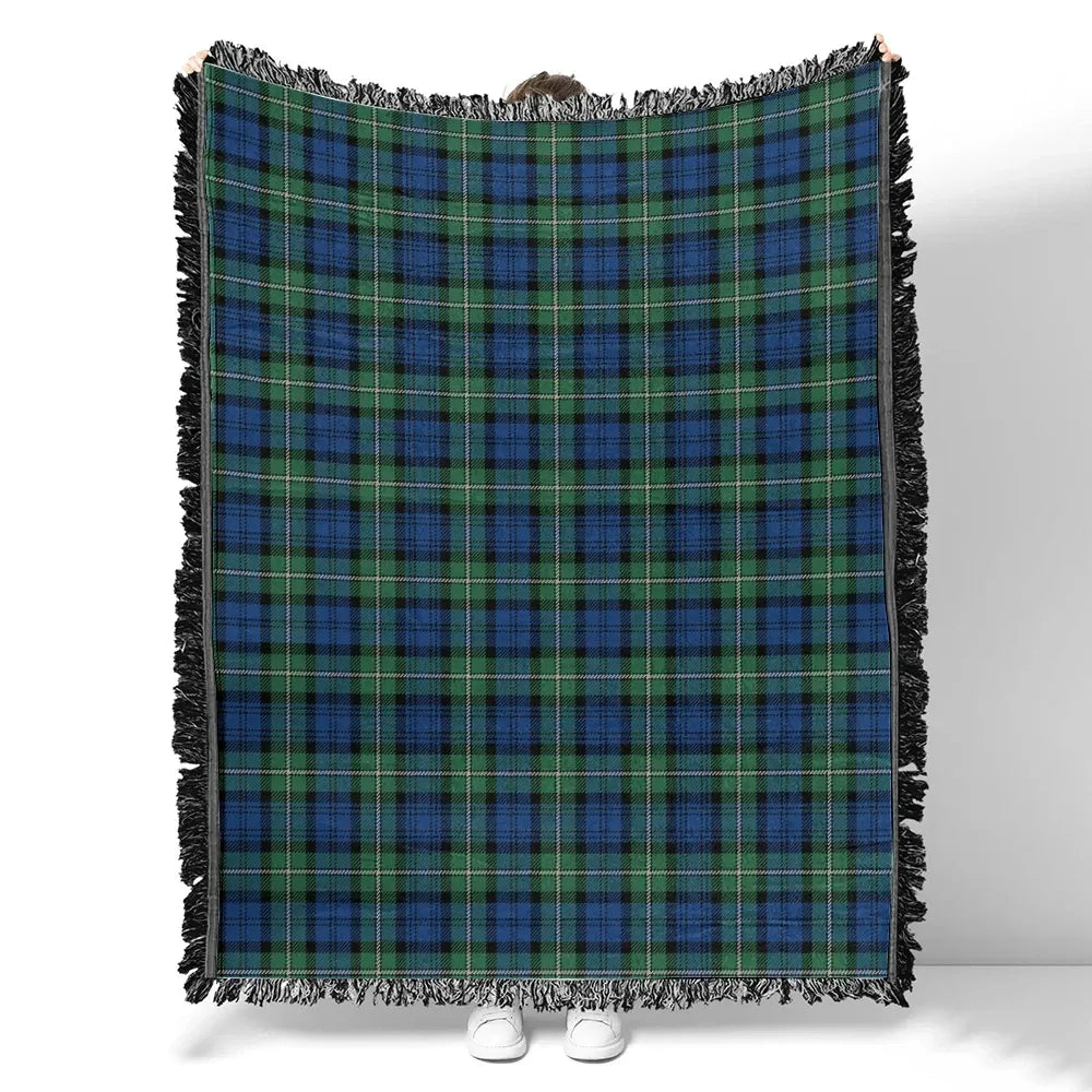 Scottish Tartan Forbes Ancient Clan Woven Blanket Plaid Style