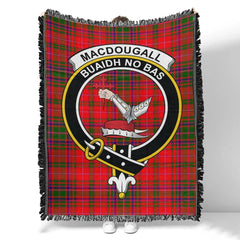 Scottish Tartan MacDougall Modern Clan Woven Blanket Crest Style