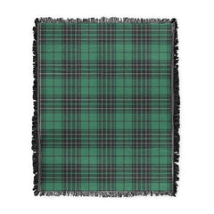 Scottish Tartan MacLean Hunting Clan Woven Blanket Plaid Style