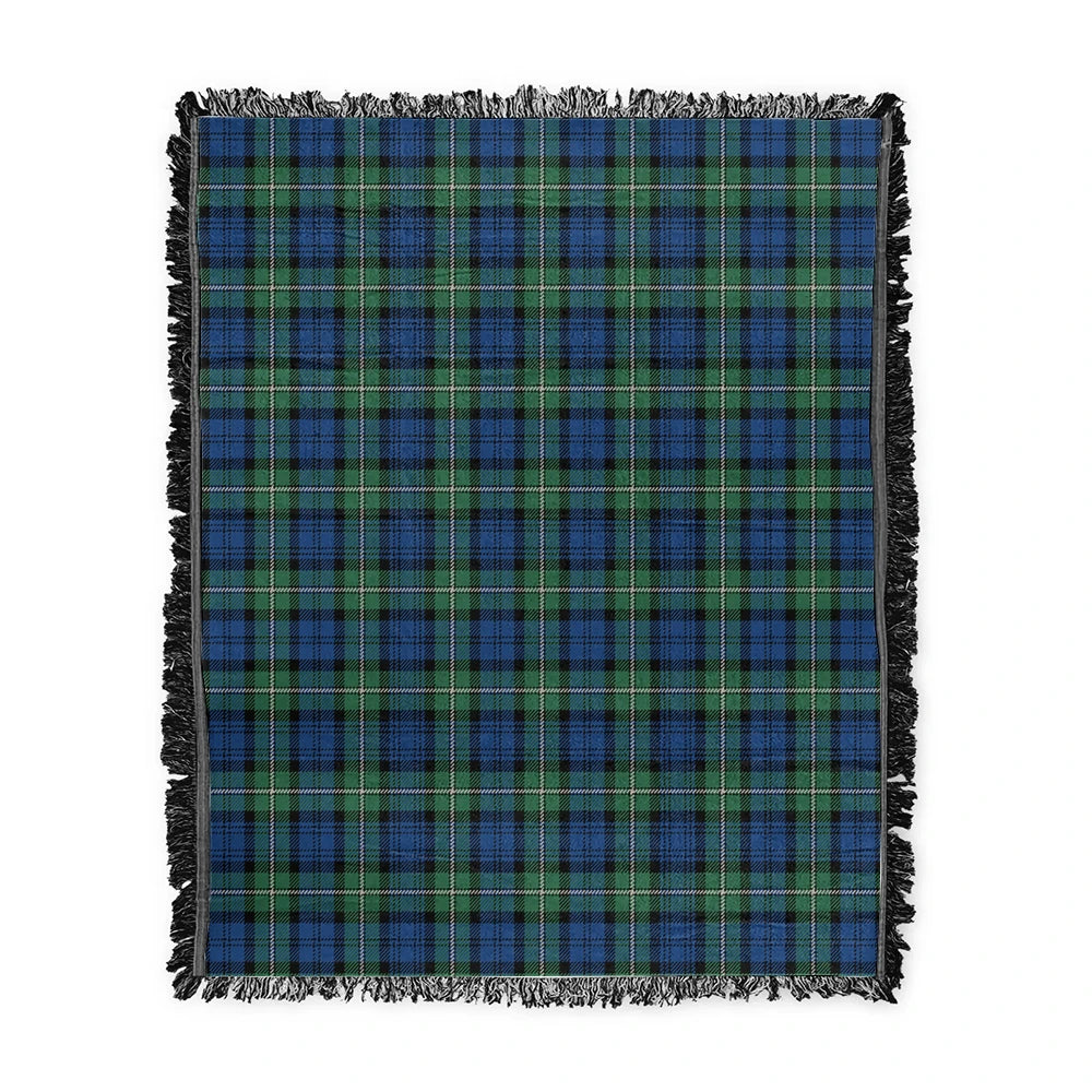 Scottish Tartan Forbes Ancient Clan Woven Blanket Plaid Style