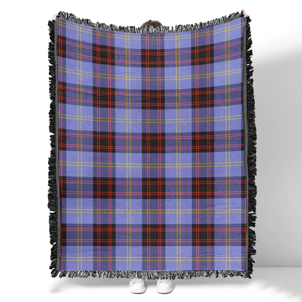 Scottish Tartan Rutherford Clan Woven Blanket Plaid Style