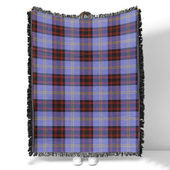 Scottish Tartan Rutherford Clan Woven Blanket Plaid Style
