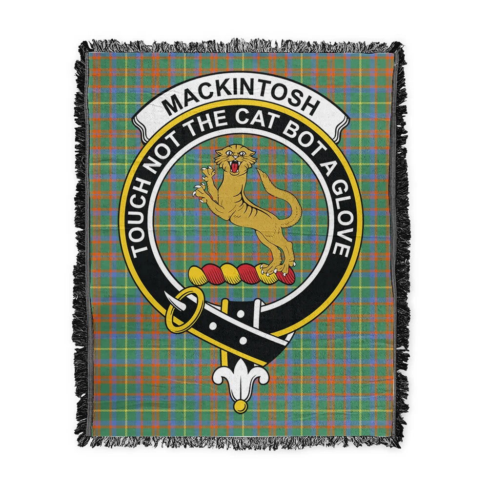 Scottish Tartan MacKintosh Hunting Ancient Clan Woven Blanket Crest Style