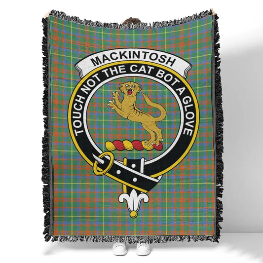 Scottish Tartan MacKintosh Hunting Ancient Clan Woven Blanket Crest Style