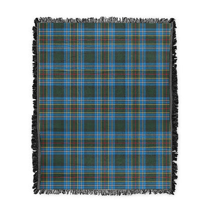 Scottish Tartan Cockburn Modern Clan Woven Blanket Plaid Style