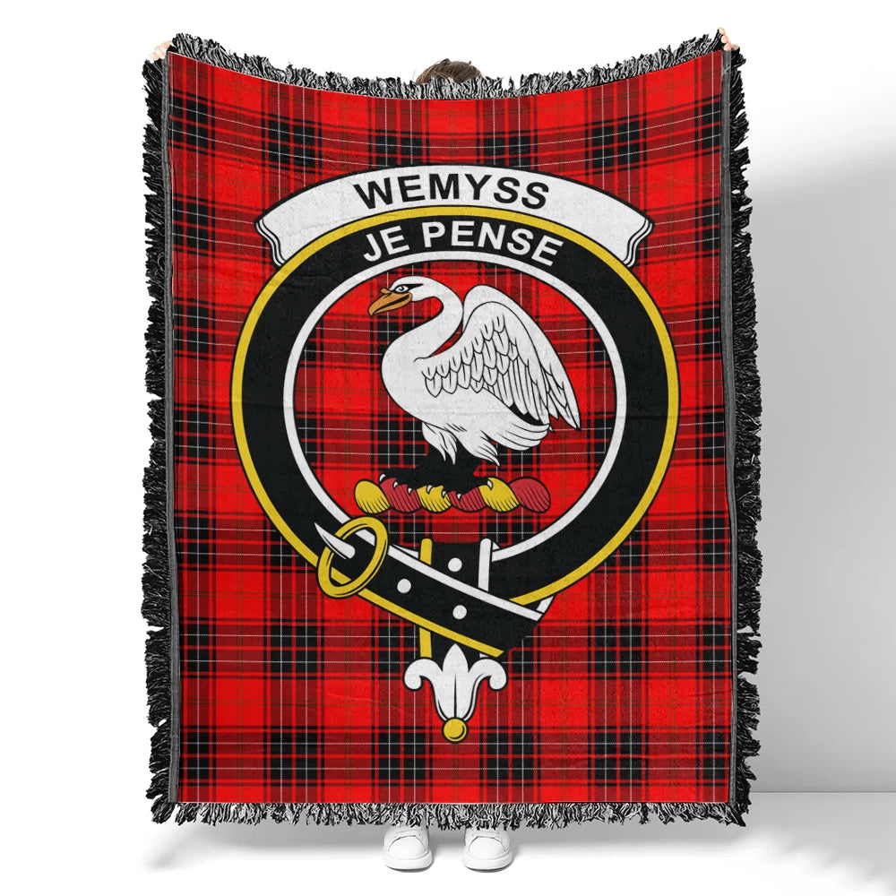 Scottish Tartan Weir Modern Clan Woven Blanket Crest Style