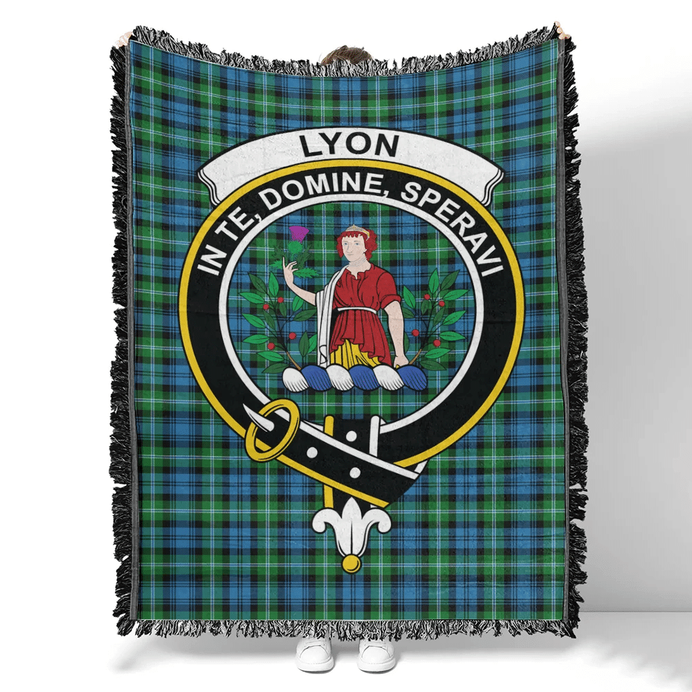 Scottish Tartan Lyon Clan Clan Woven Blanket Crest Style