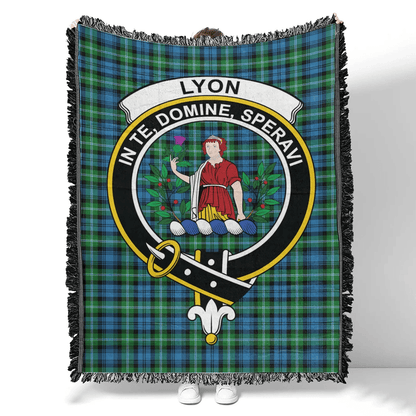 Scottish Tartan Lyon Clan Clan Woven Blanket Crest Style