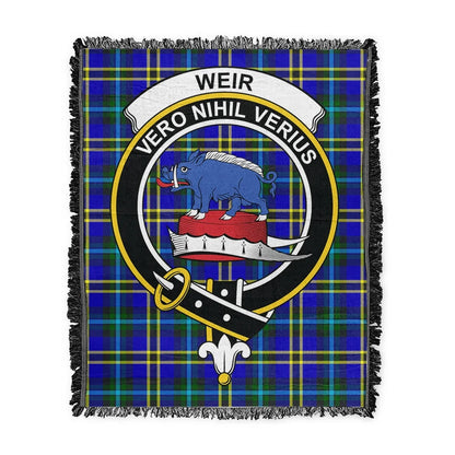 Scottish Tartan Weir Modern Clan Woven Blanket Crest Style