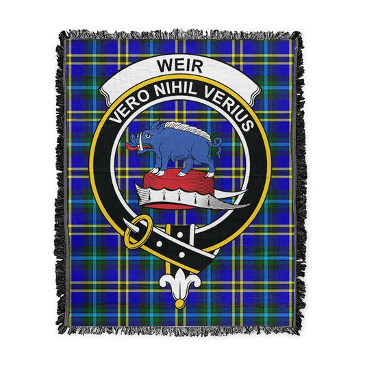 Scottish Tartan Weir Modern Clan Woven Blanket Crest Style