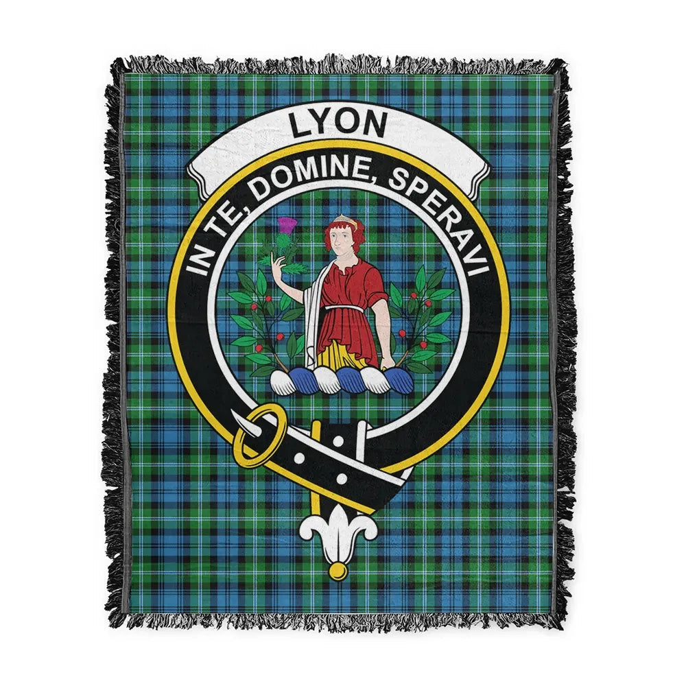 Scottish Tartan Lyon Clan Clan Woven Blanket Crest Style