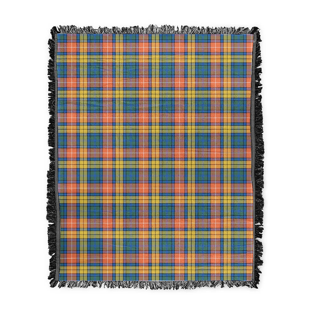 Scottish Tartan Buchanan Ancient Clan Woven Blanket Plaid Style