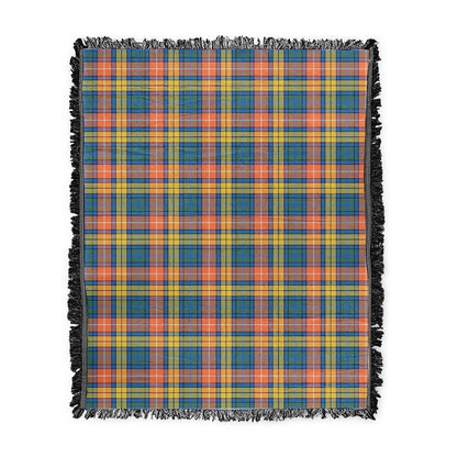 Scottish Tartan Buchanan Ancient Clan Woven Blanket Plaid Style