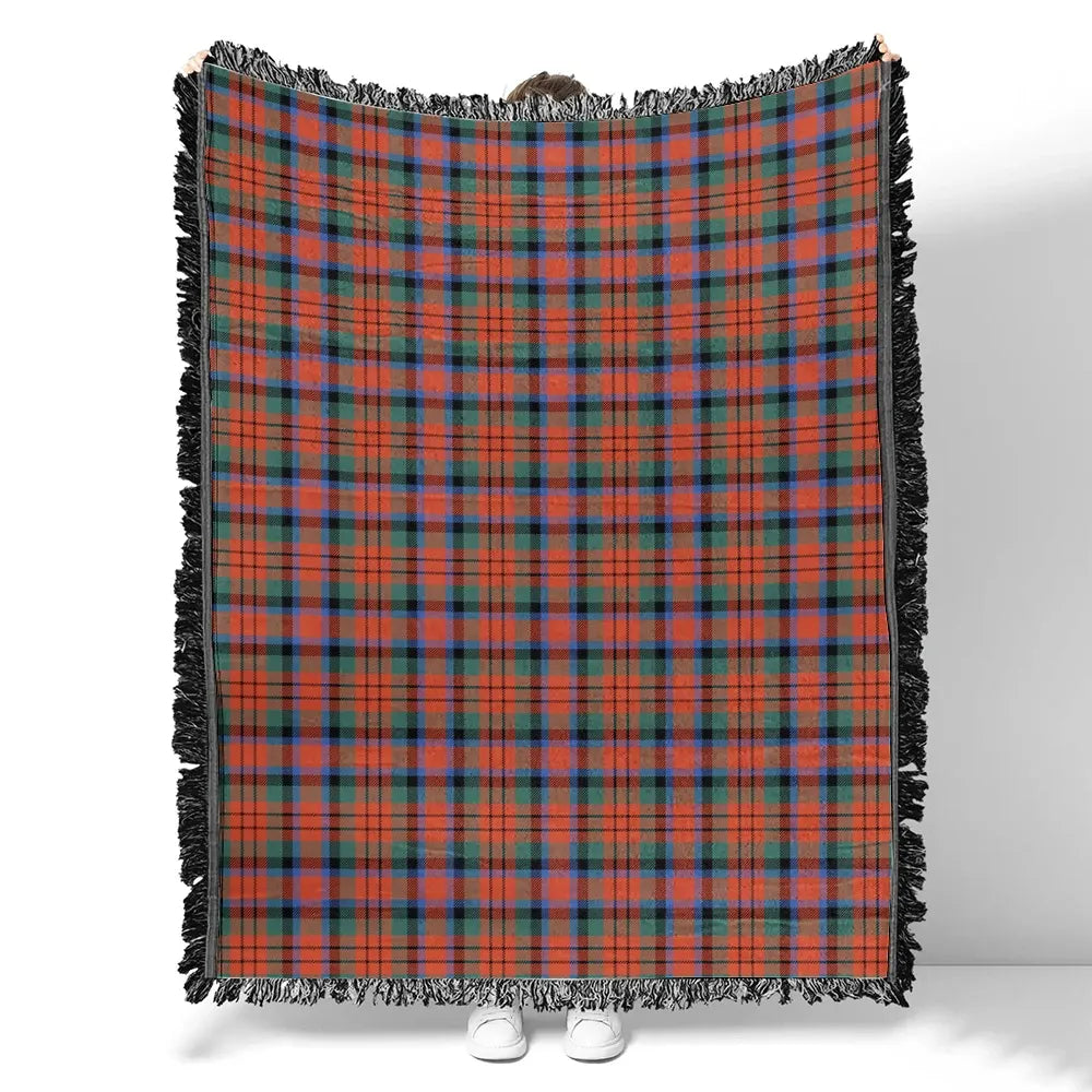 Scottish Tartan MacDuff Ancient Clan Woven Blanket Plaid Style