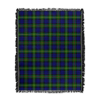 Scottish Tartan MacEwen Modern Clan Woven Blanket Plaid Style