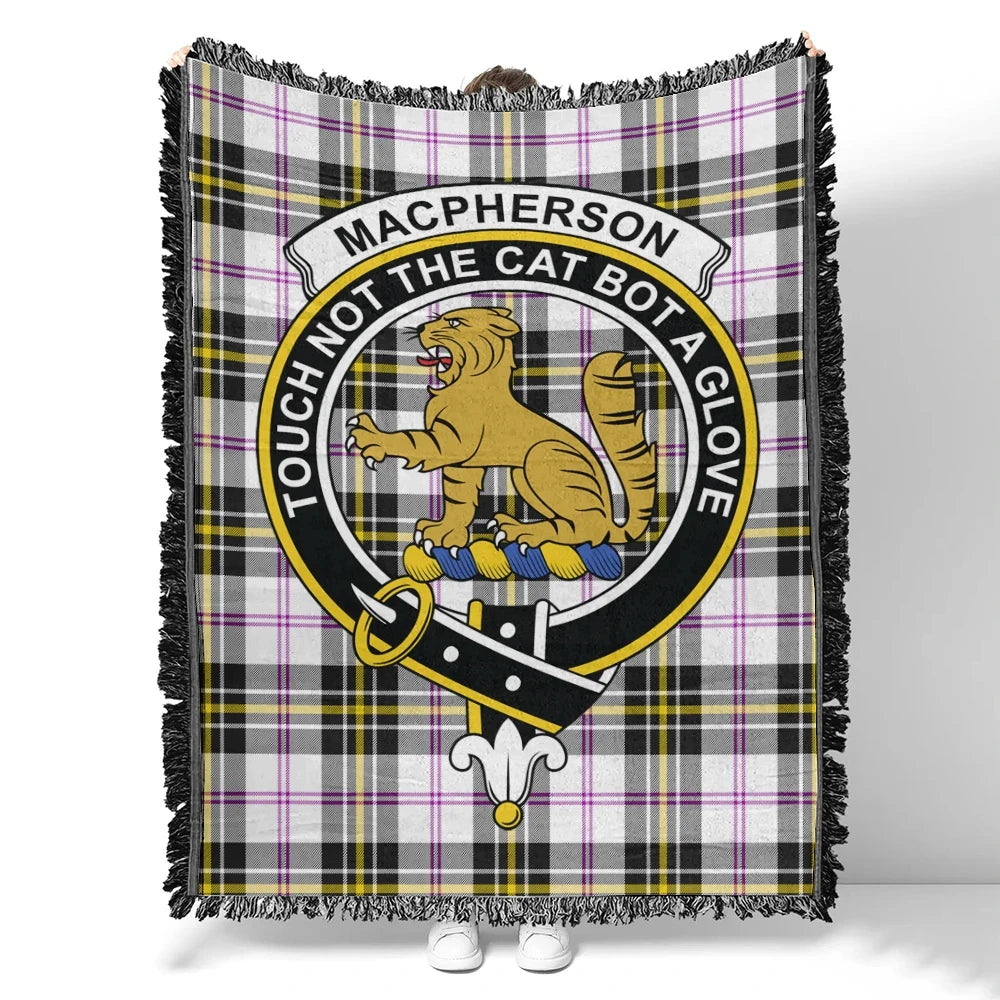 Scottish Tartan MacPherson Dress Modern Clan Woven Blanket Crest Style