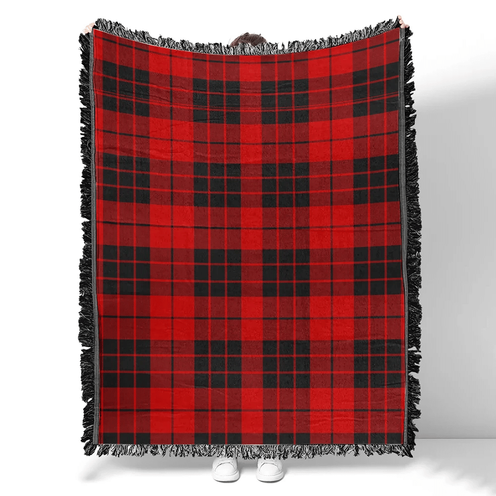 Scottish Tartan MacLeod of Raasay Clan Woven Blanket Plaid Style