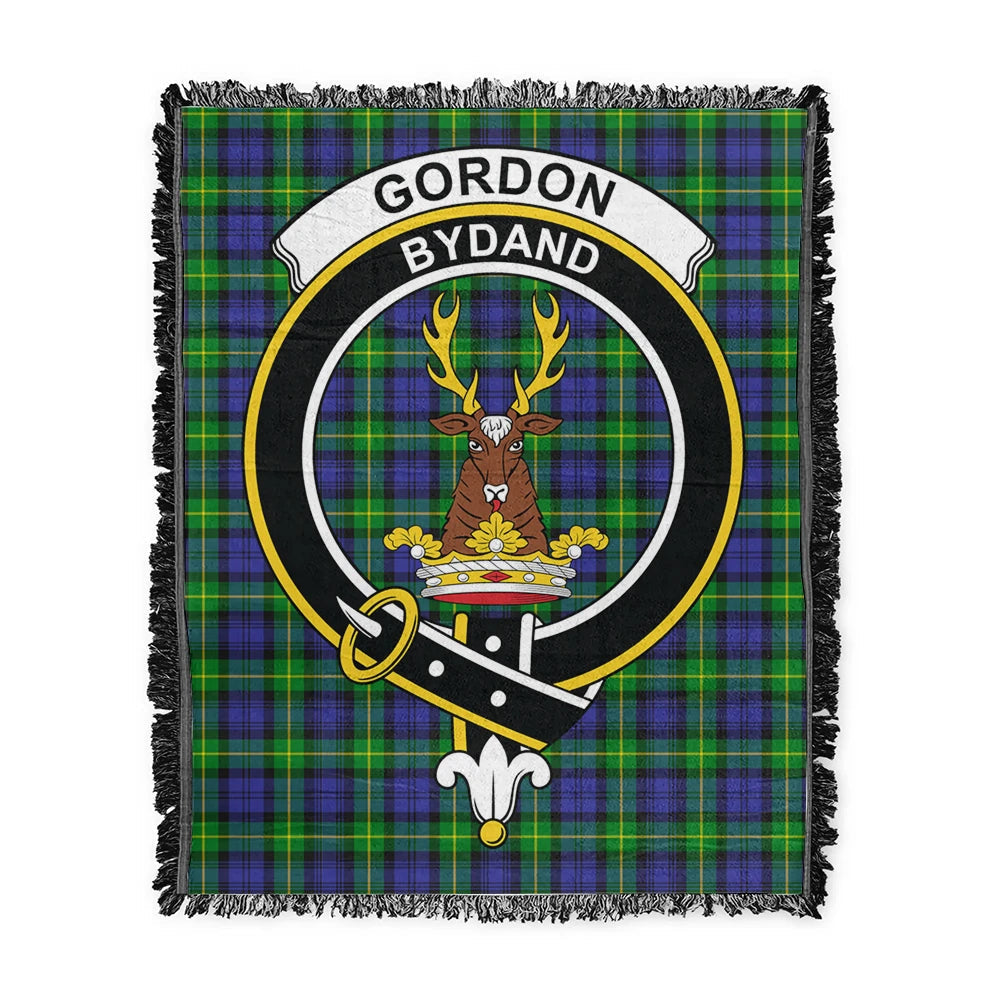 Scottish Tartan Gordon Modern Clan Woven Blanket Crest Style
