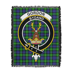 Scottish Tartan Gordon Modern Clan Woven Blanket Crest Style