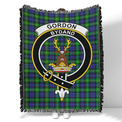 Scottish Tartan Gordon Modern Clan Woven Blanket Crest Style