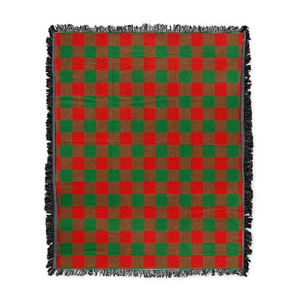 Scottish Tartan Moncrieffe Clan Woven Blanket Plaid Style