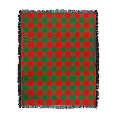 Scottish Tartan Moncrieffe Clan Woven Blanket Plaid Style