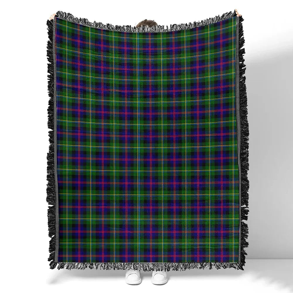 Scottish Tartan Malcolm Modern Clan Woven Blanket Plaid Style