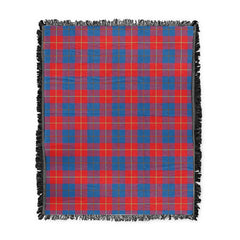 Scottish Tartan Galloway Red Clan Woven Blanket Plaid Style
