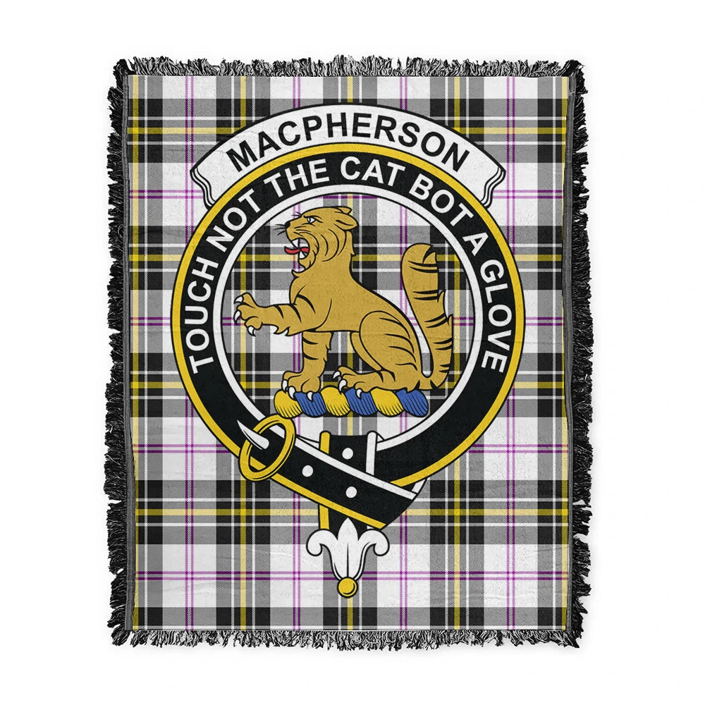 Scottish Tartan MacPherson Dress Modern Clan Woven Blanket Crest Style