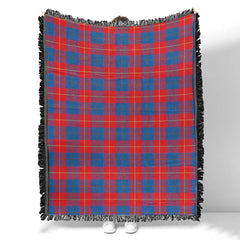 Scottish Tartan Galloway Red Clan Woven Blanket Plaid Style