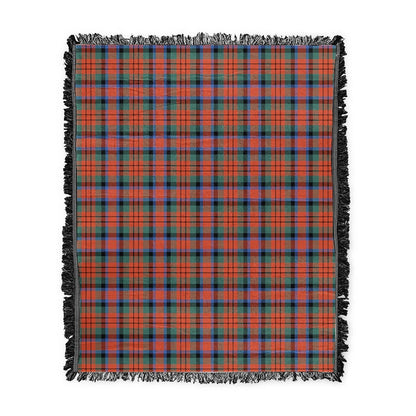 Scottish Tartan MacDuff Ancient Clan Woven Blanket Plaid Style